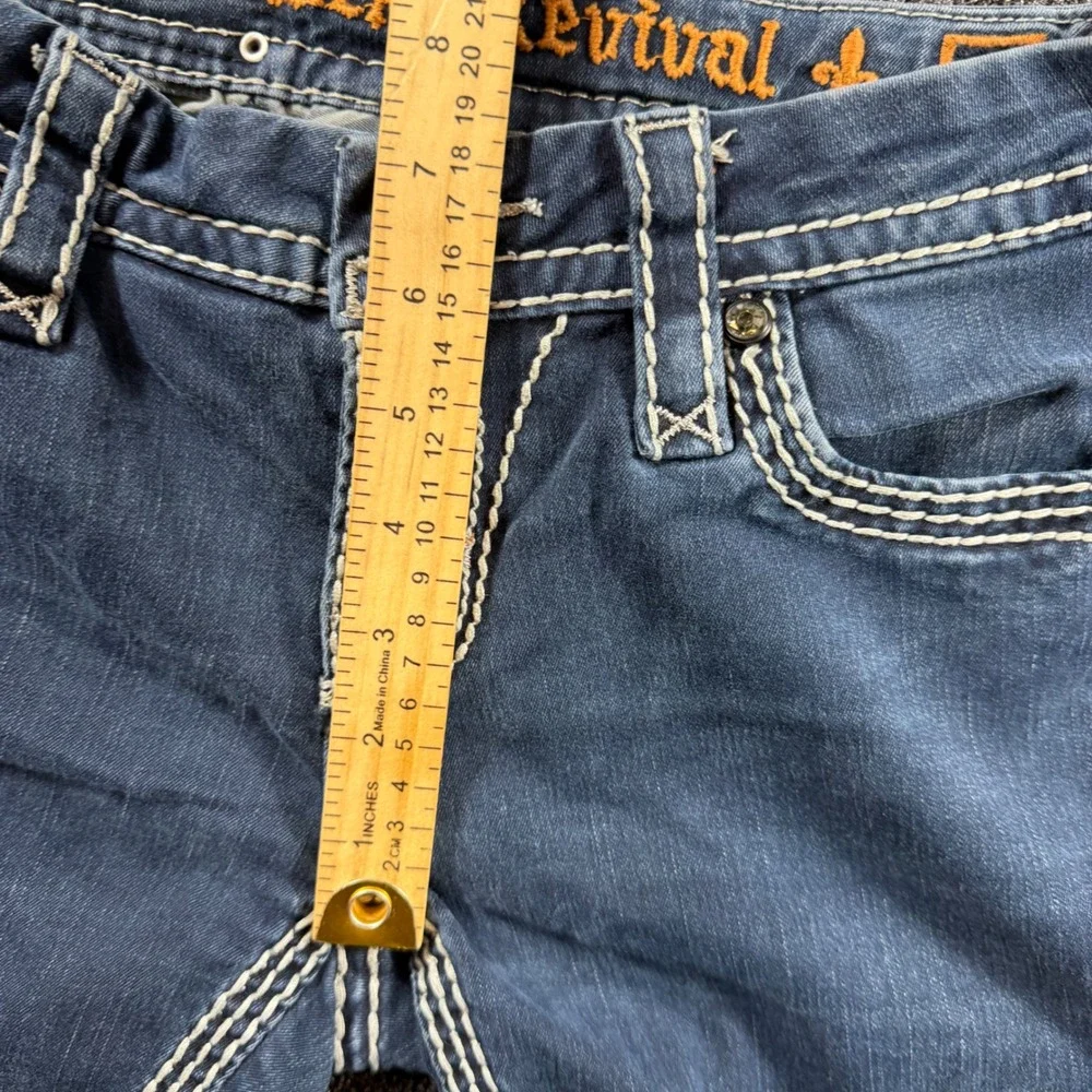 Rock‎ Revival Vivian Easy Skinny Jeans Women's 25 Blue Denim Embellished Pockets